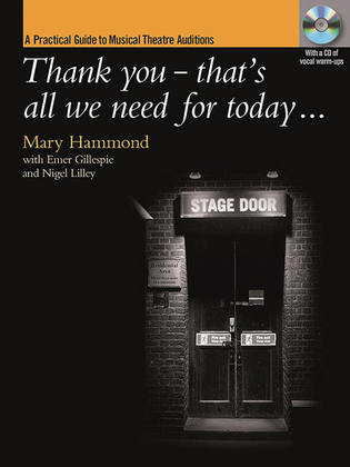 Book cover for Thank you - that's all we need for today [incl. CD]