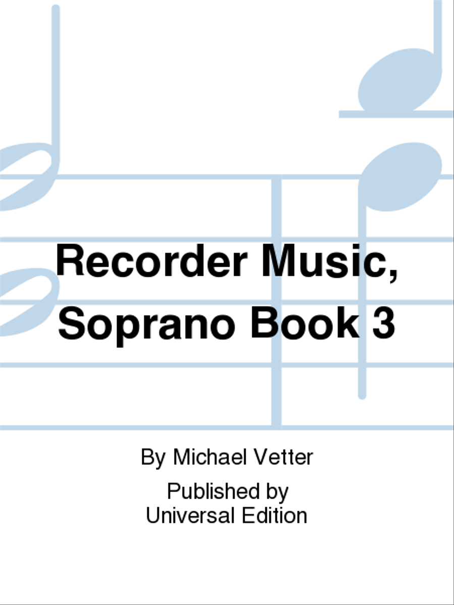 Recorder Music, Soprano Book 3 Recorder scores gallery preview page 1