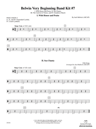 Belwin Very Beginning Band Kit #7: 2nd Percussion