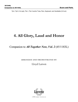 Book cover for All Glory, Laud and Honor - Score and Parts