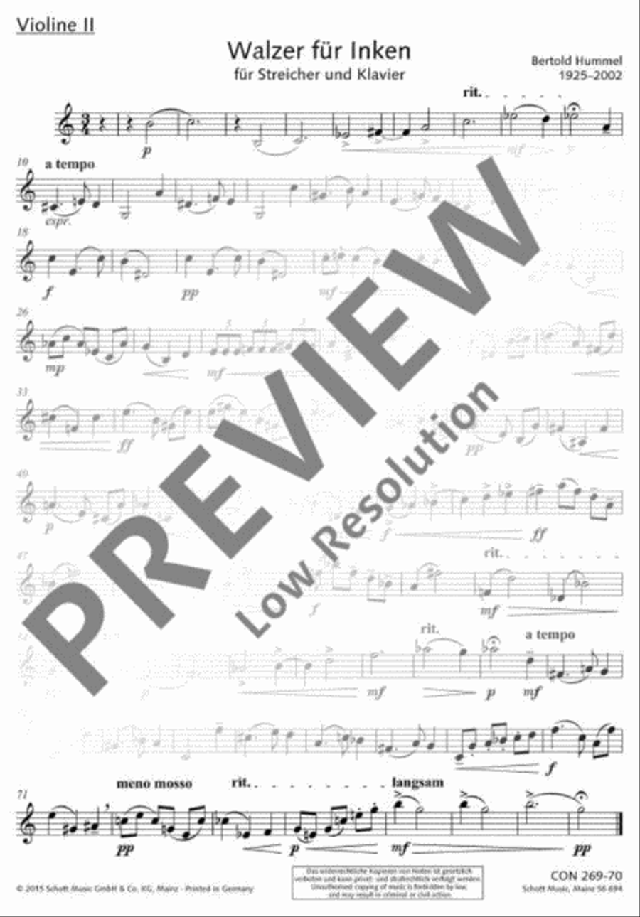 Walzer für Inken Walzer für Inken String Orchestra scores gallery preview page 6