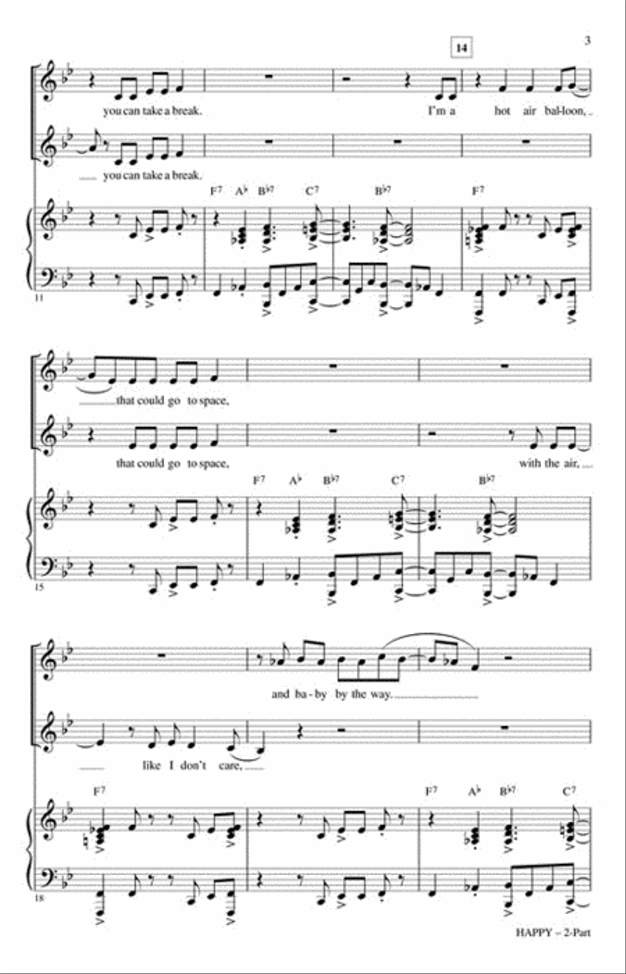 Happy 2-Part scores gallery preview page 3
