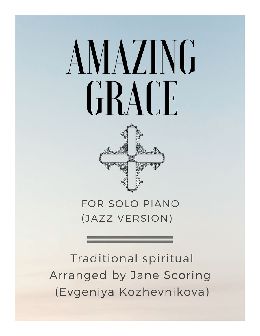 Amazing Grace Jazz Version Piano Solo scores gallery preview page 1
