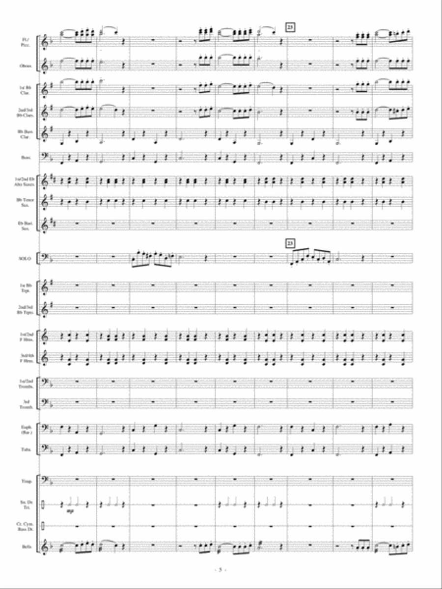The Old Grumbly Bear The Old Grumbly Bear Concert Band scores gallery preview page 4