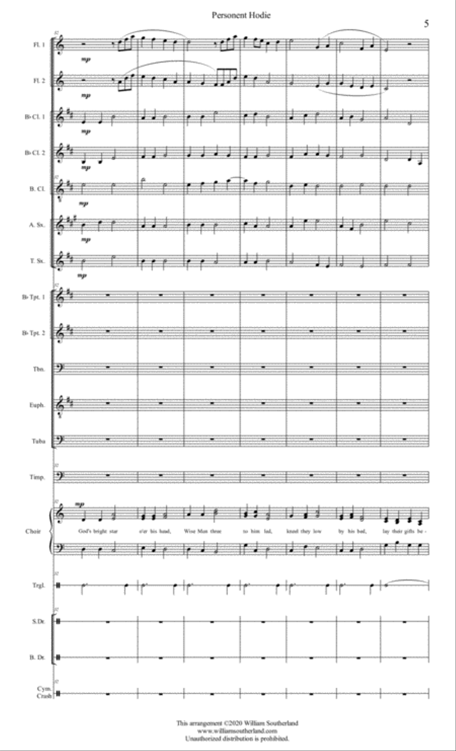 Personent Hodie 3-Part scores gallery preview page 5