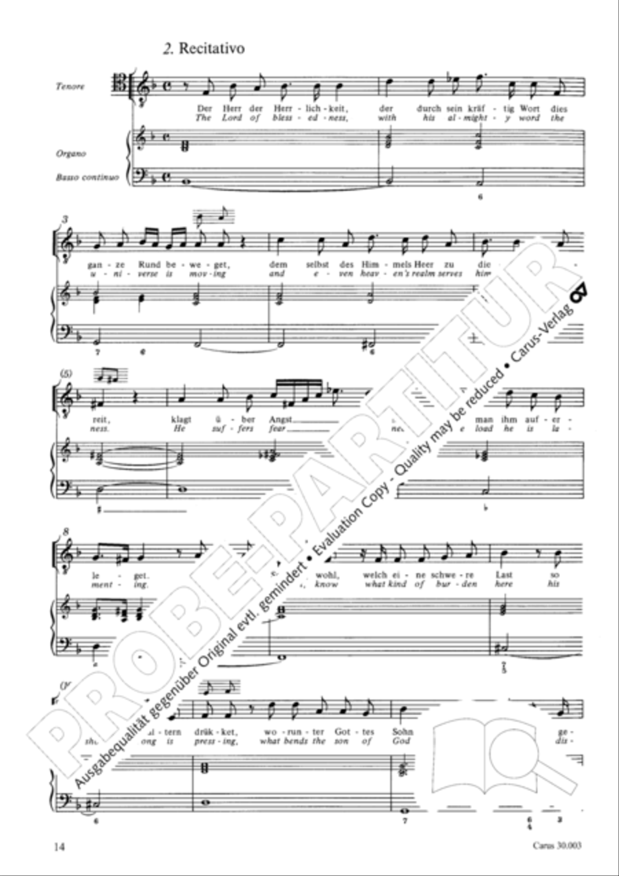 Yes, you rather burden me here (Ja, mir hast du Arbeit gemacht) 4-Part scores gallery preview page 15