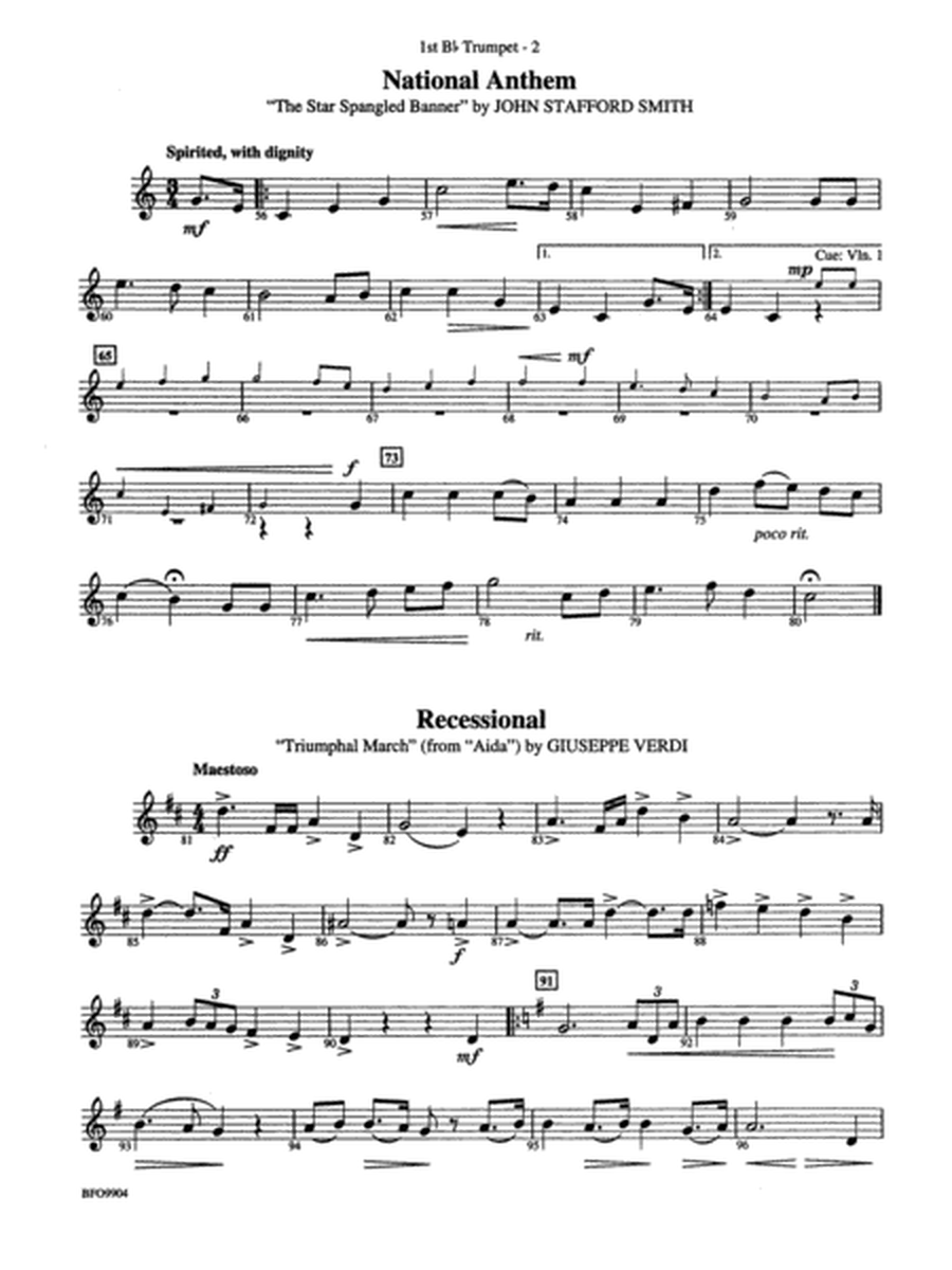 Commencement Suite: 1st B-flat Trumpet