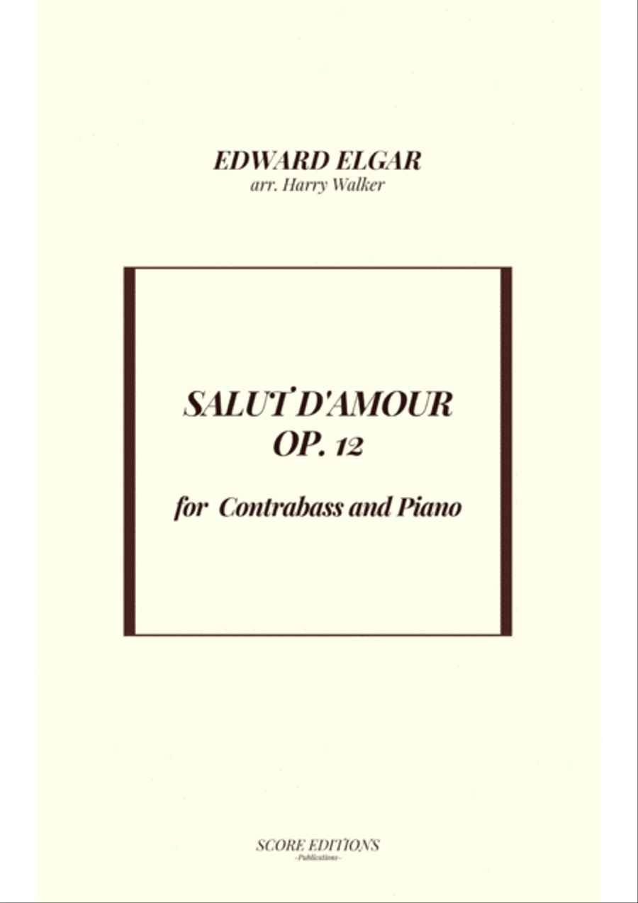 Salut D' Amour for Contrabass and Piano Salut D' Amour for Contrabass and Piano Double Bass scores gallery preview page 1