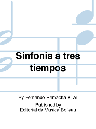 Book cover for Sinfonia a tres tiempos
