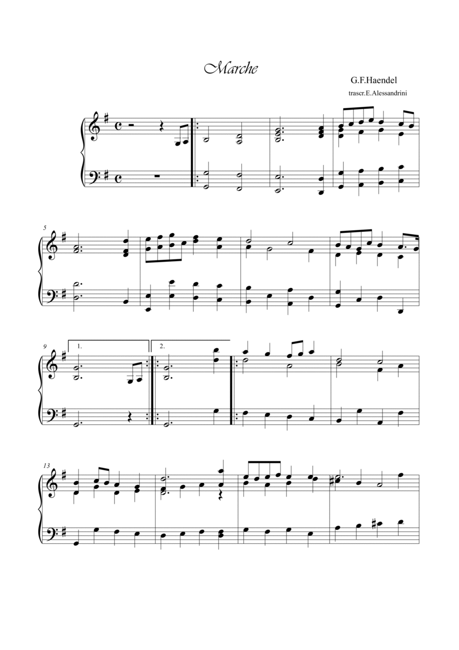 Marche Organ Solo scores gallery preview page 1