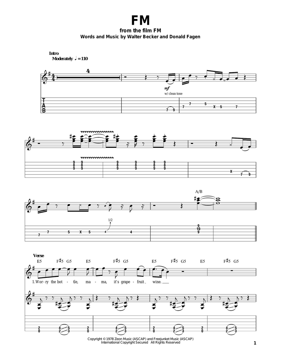 FM Acoustic Guitar scores gallery preview page 1