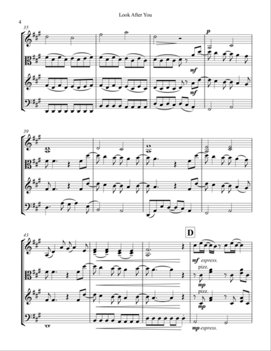 Look After You String Trio scores gallery preview page 4