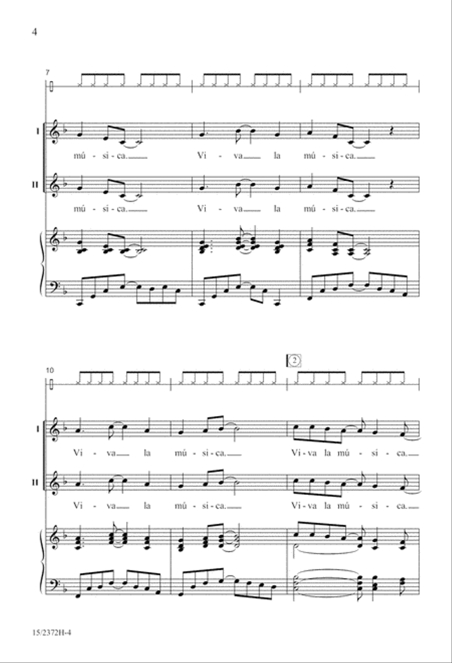 ¡Viva la Música! 2-Part scores gallery preview page 5