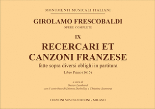 Book cover for Recercari et canzoni franzese