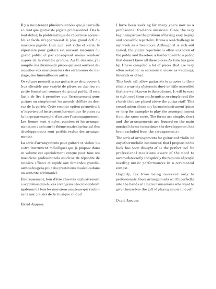 Collection du musicien pigiste, Musique de cérémonie, vol. 1 Violin scores gallery preview page 2