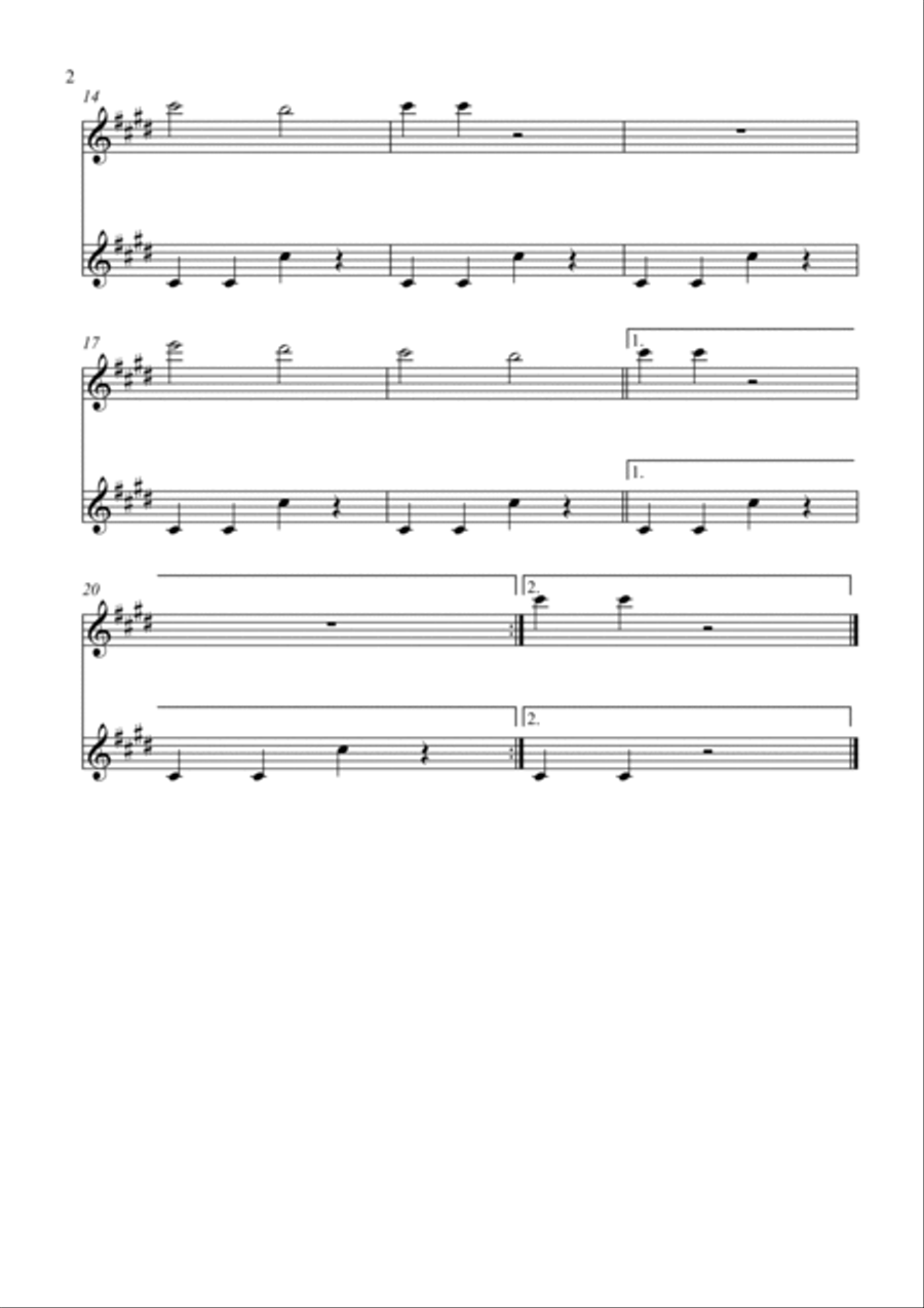 We Will Rock You We Will Rock You Woodwind Duet scores gallery preview page 2