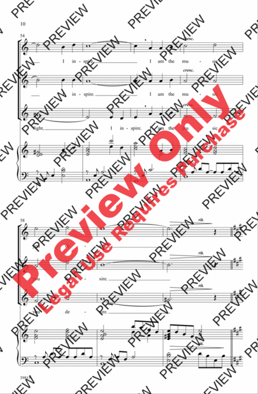 Beauty Beauty Women's Choir scores gallery preview page 10