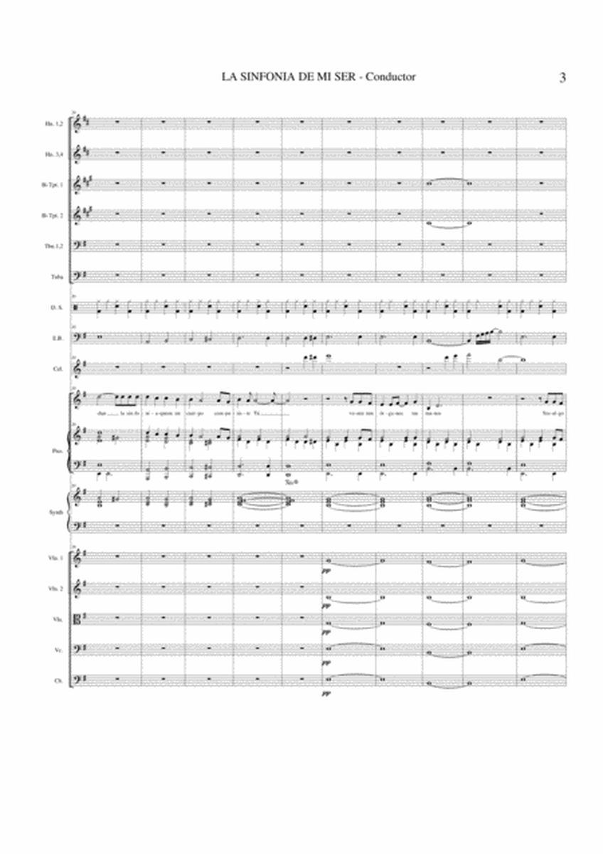 Intercant La Sinfonia de mi ser - Orchestra - SCORE image number null