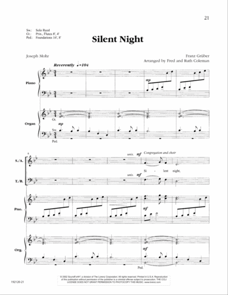 Let the People Sing at Christmas 4-Part scores gallery preview page 25