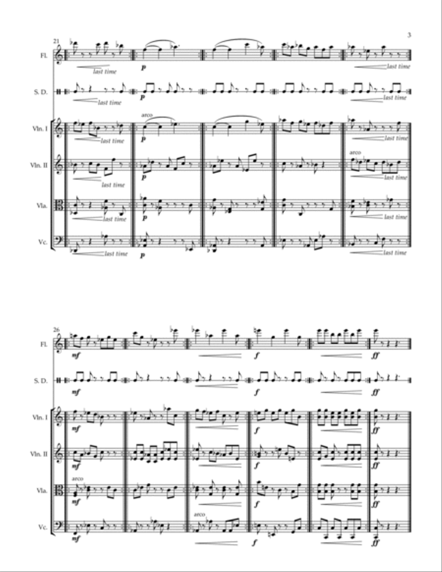 Irregular forms Small Ensemble scores gallery preview page 3