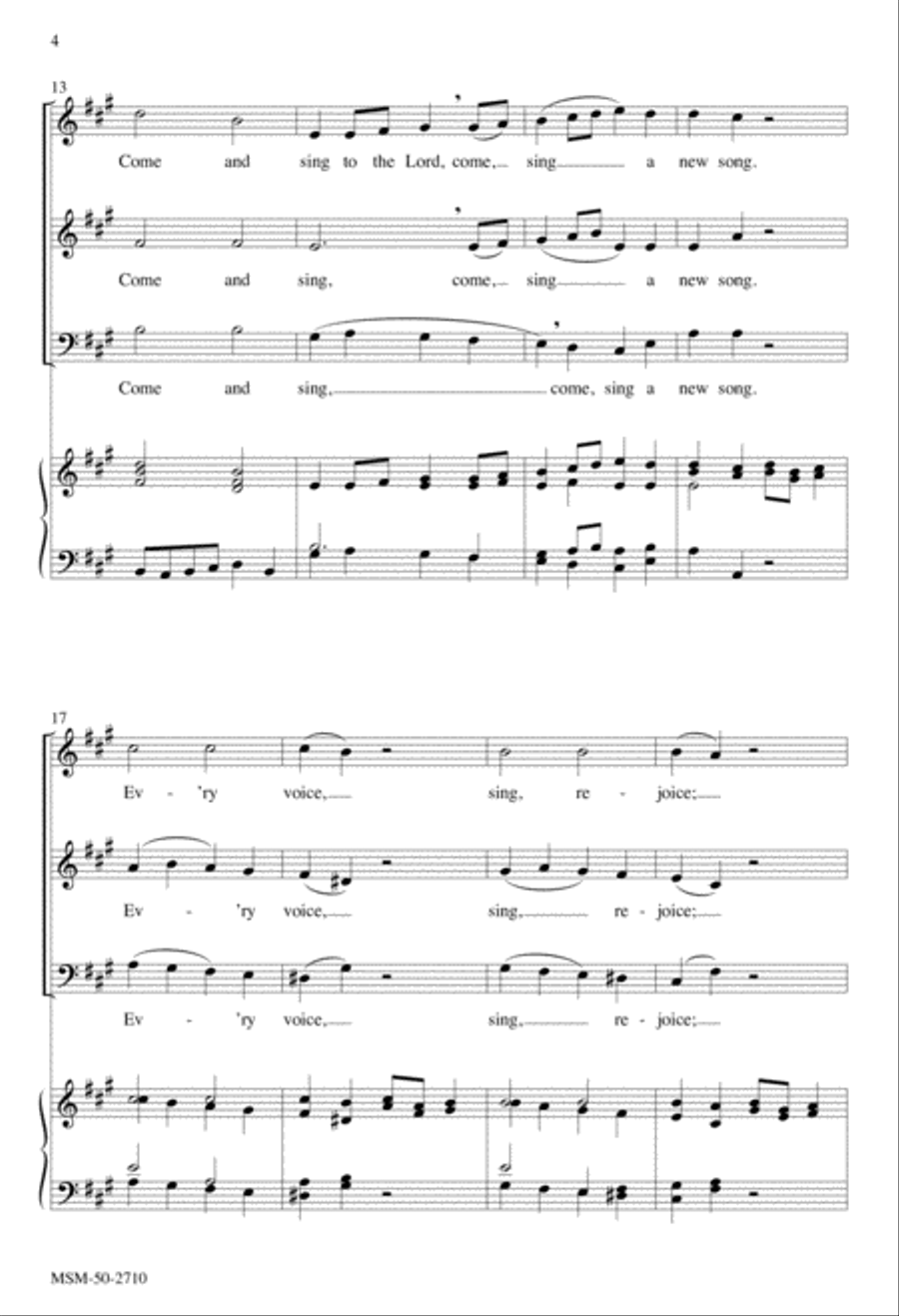 Come and Sing to the Lord 3-Part scores gallery preview page 4