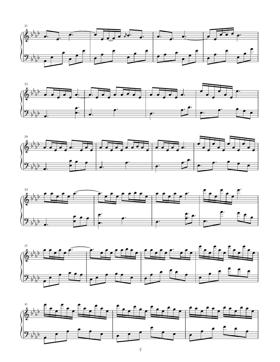 Butterfly Dreams Piano Solo scores gallery preview page 2