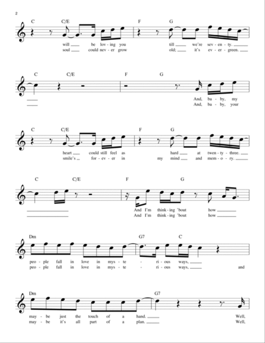 Thinking Out Loud Thinking Out Loud Piano scores gallery preview page 2