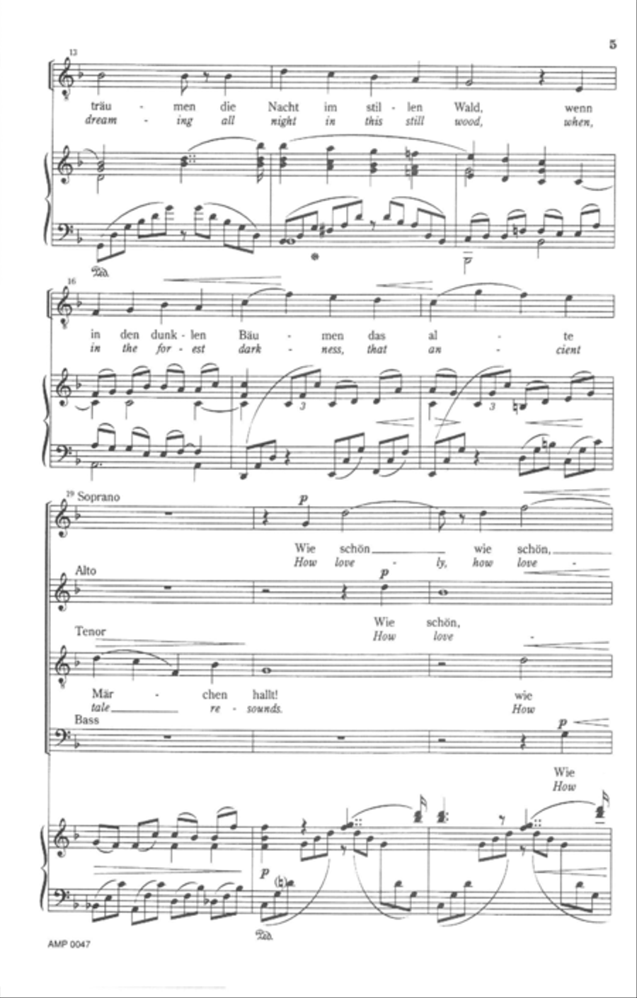 Wie schon, hier zu vertraumen Op. 22, no.4 4-Part scores gallery preview page 8