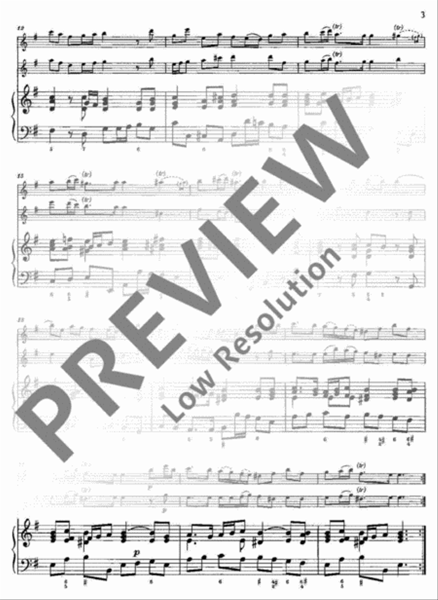Trio Sonata E minor Alto Recorder scores gallery preview page 4