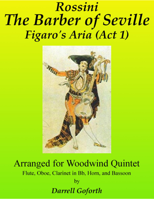 Book cover for Rossini: Figaro's Aria from "The Barber of Seville" for Woodwind Quintet