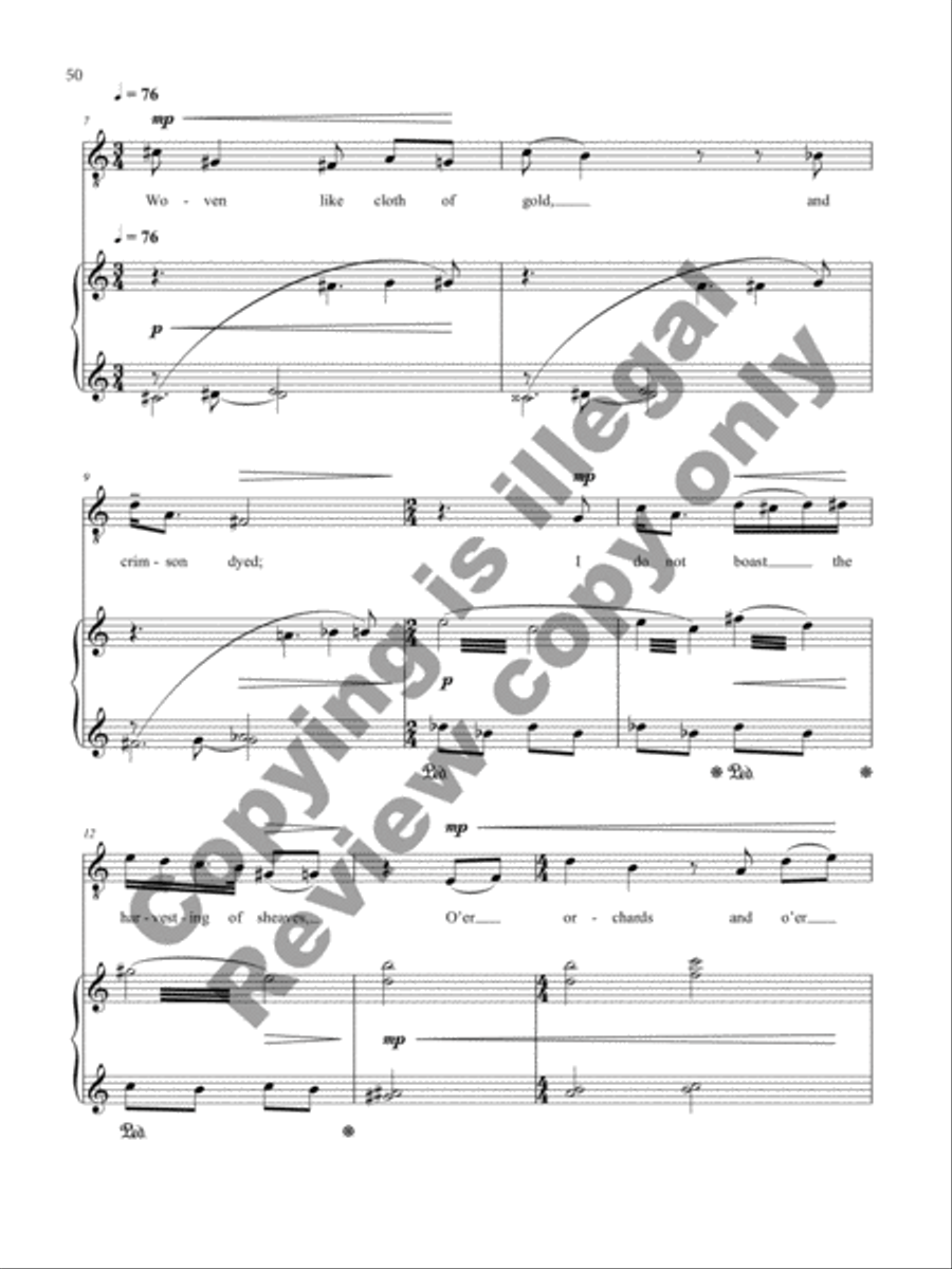 The Poet's Calendar Tenor Voice scores gallery preview page 44