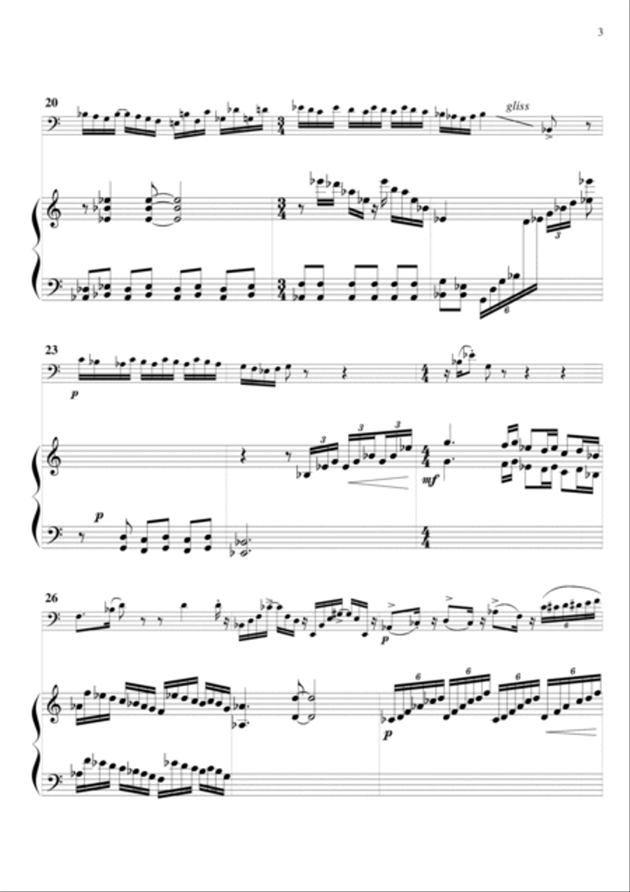 Op. 45: Konzert fur Fagott und Harfe Bassoon Solo scores gallery preview page 5