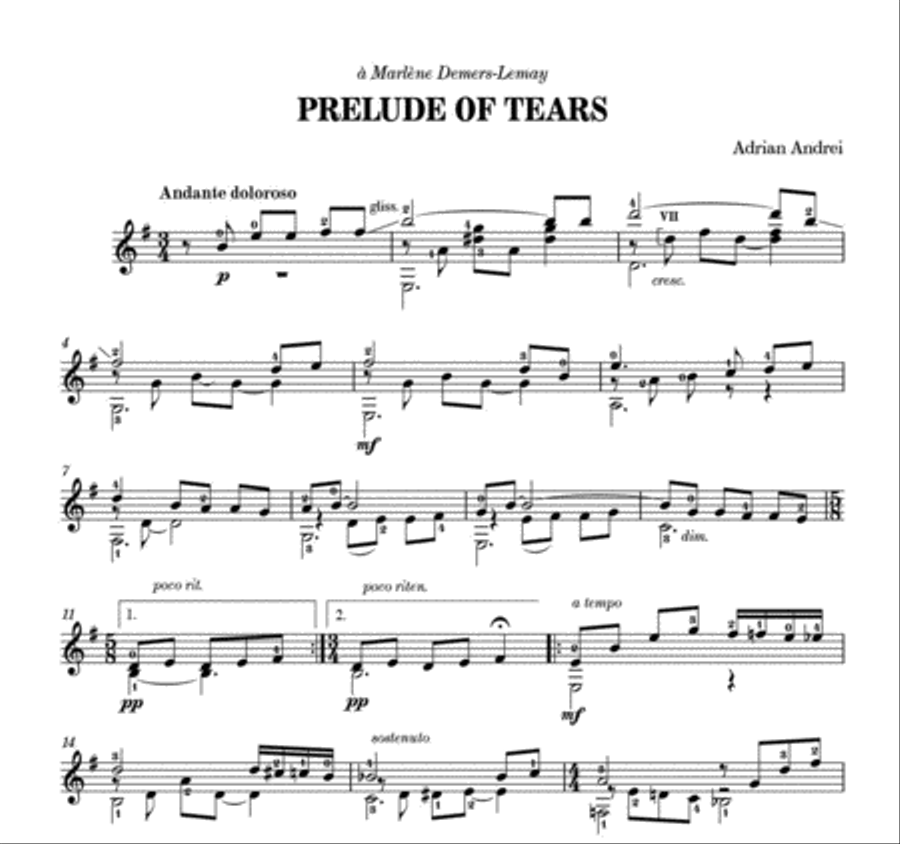 Miniature Suite Classical Guitar scores gallery preview page 2
