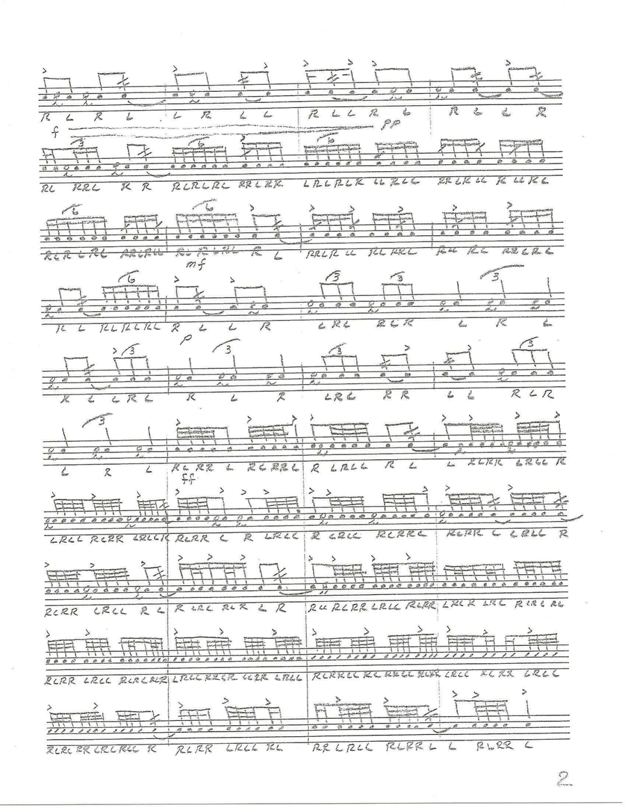 Tony Saccavino's Rudimental Drum Solos Marching Band scores gallery preview page 6