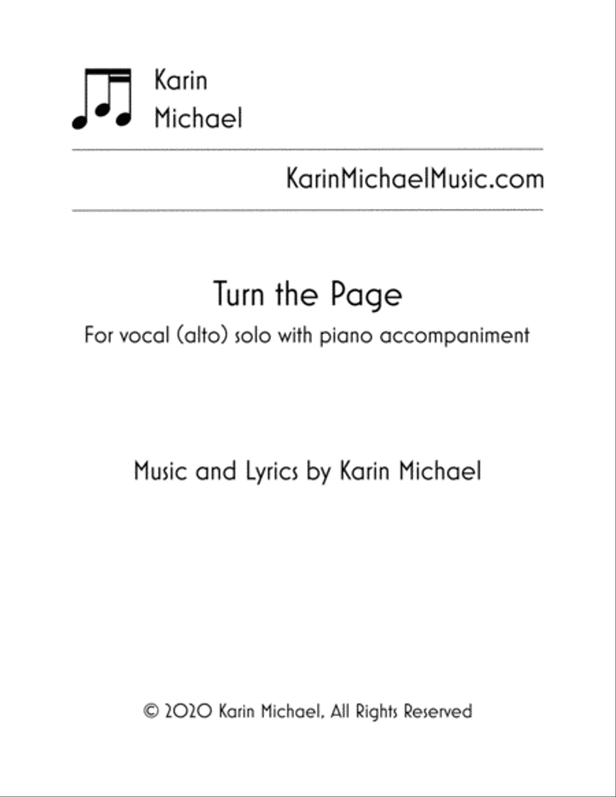 Turn the Page Alto Voice scores gallery preview page 1