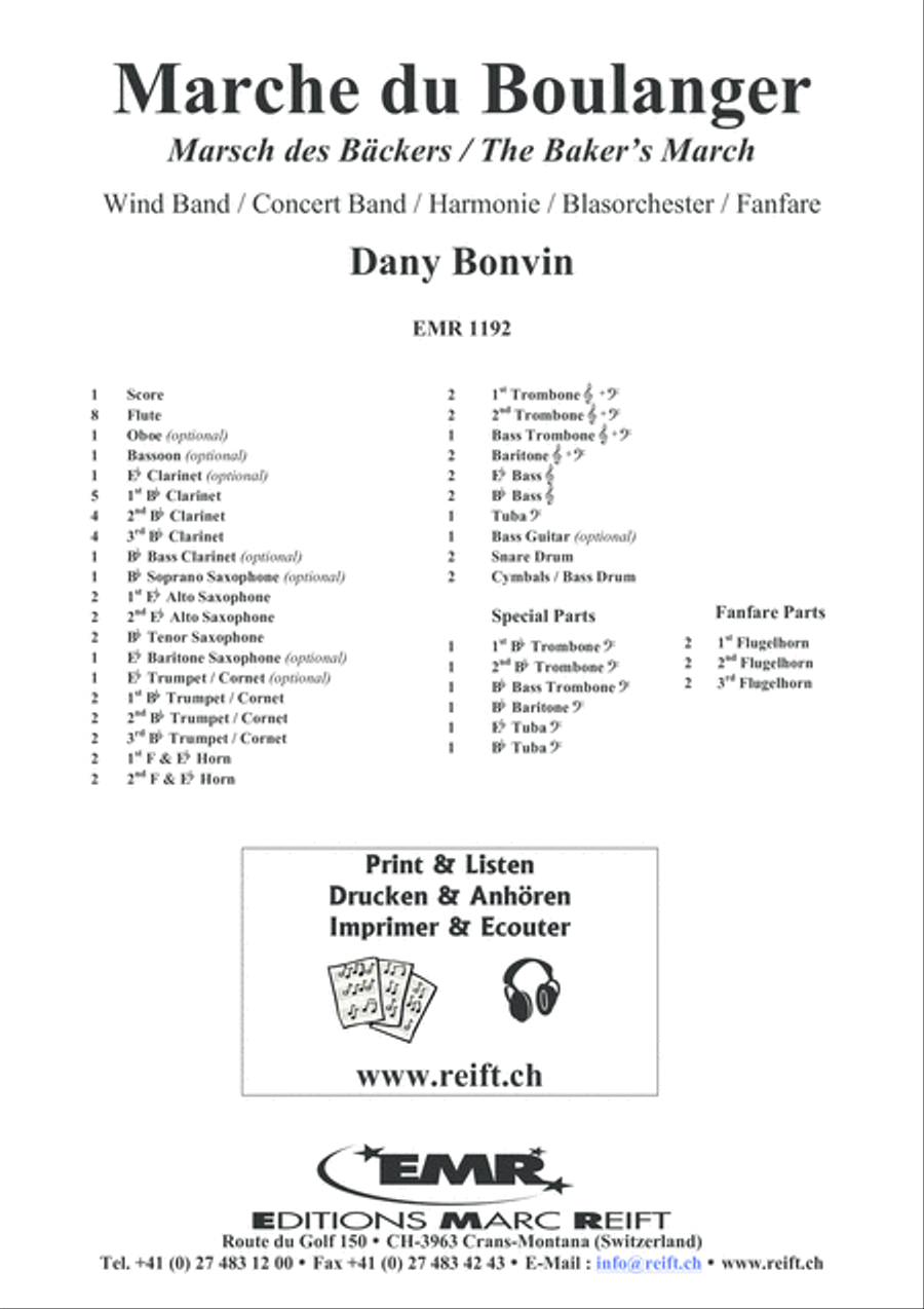 Marche du Boulanger Concert Band scores gallery preview page 2