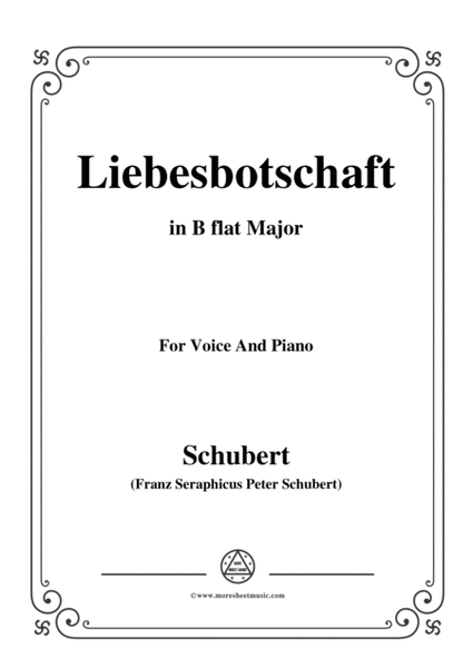 Schubert-Liebesbotschaft,from 'Schwanengesang(Swan Song)',D.957 No.1,in B flat Major image number null