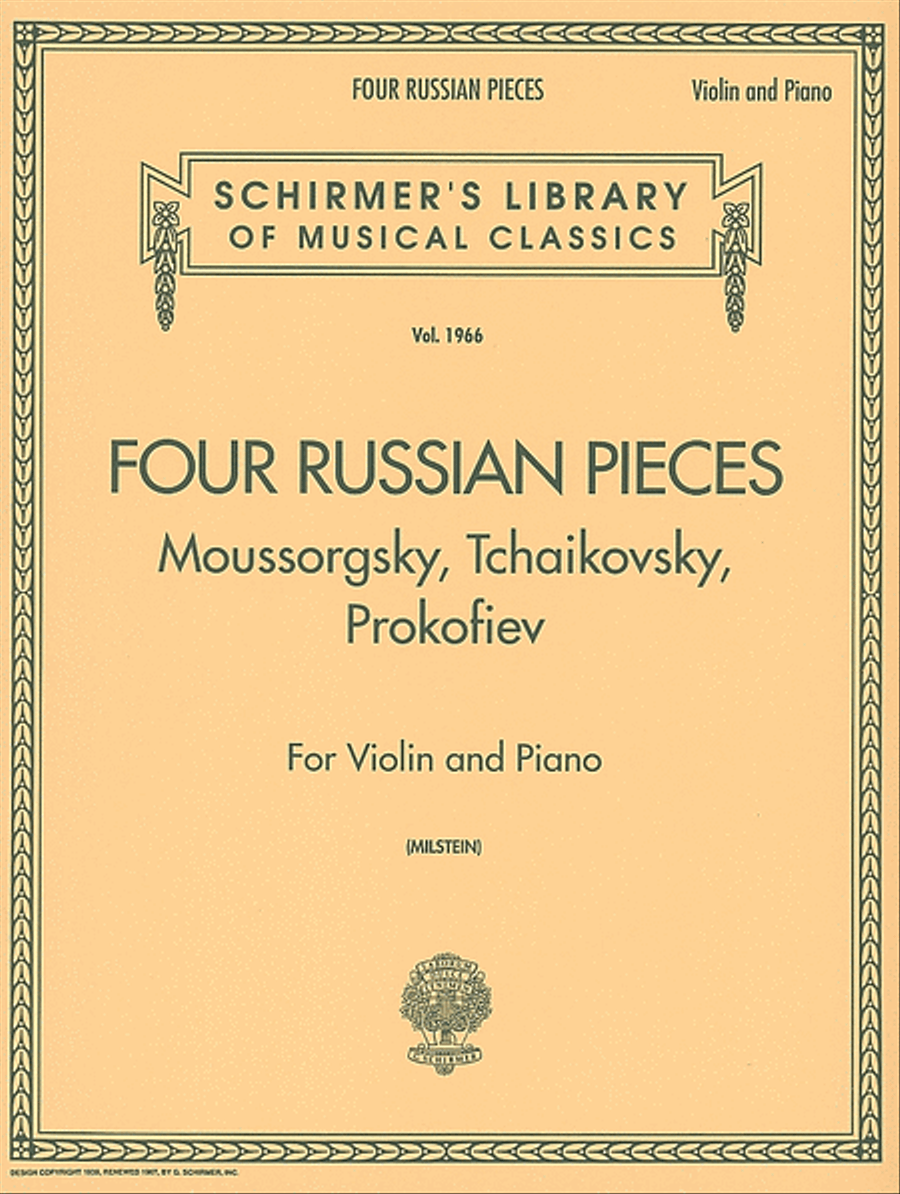 Four Russian Pieces Violin Solo scores gallery preview page 1