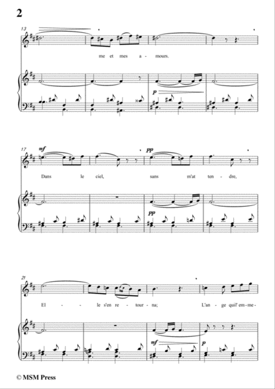 Berlioz-Sur les Lagunes in b minor,for voice and piano Voice Solo scores gallery preview page 4