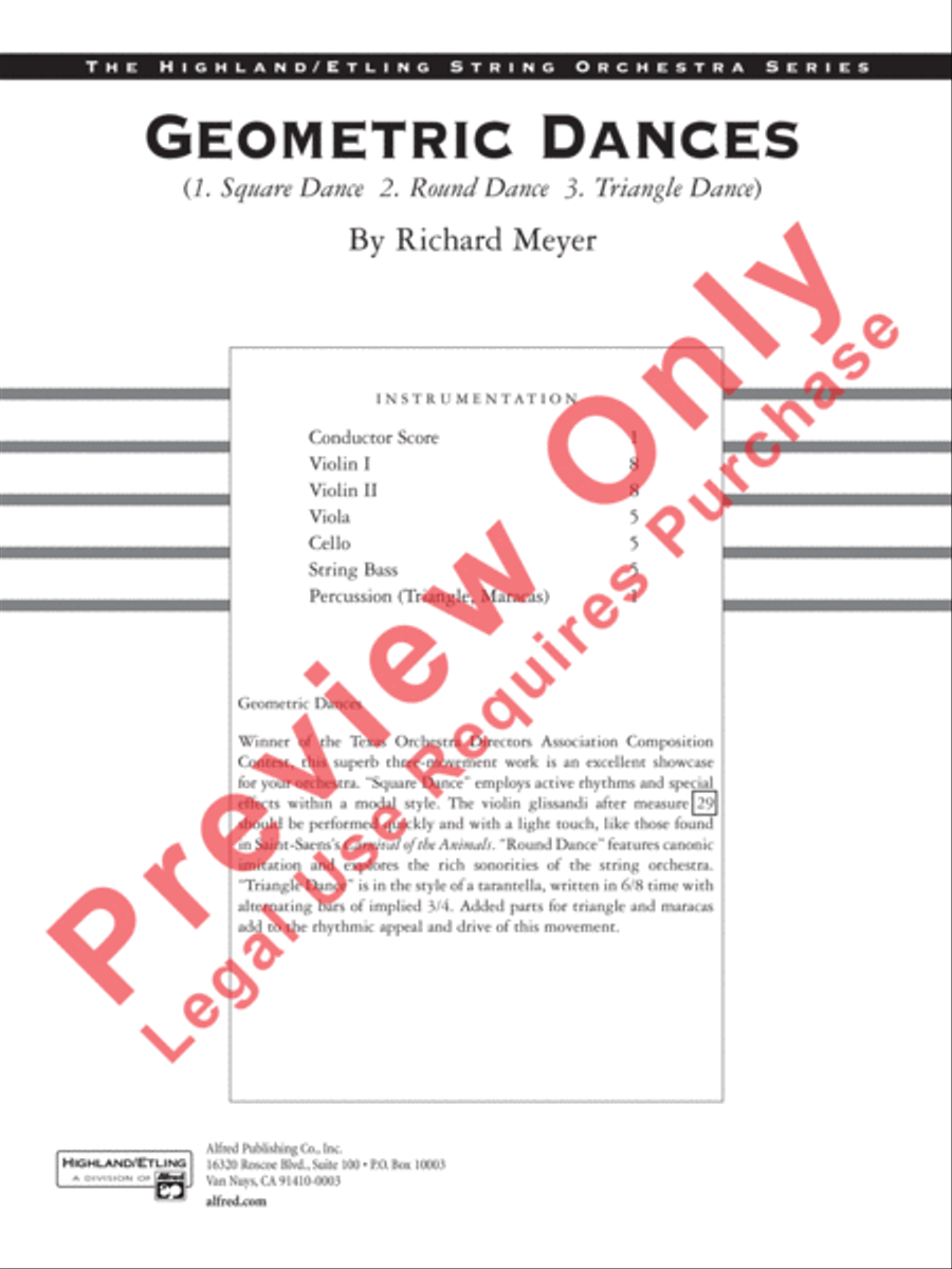 Geometric Dances String Orchestra scores gallery preview page 2