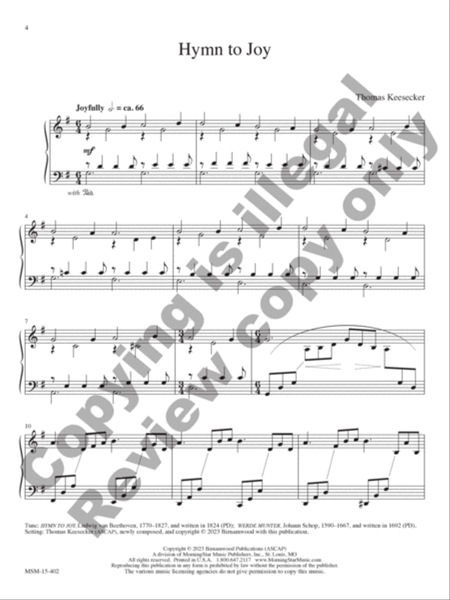 Hymn to Joy Hymn to Joy Piano Solo scores gallery preview page 4