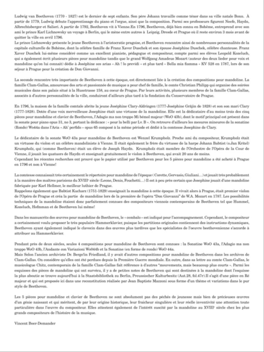 5 Stücke für Mandoline und Klavier Piano Accompaniment scores gallery preview page 3
