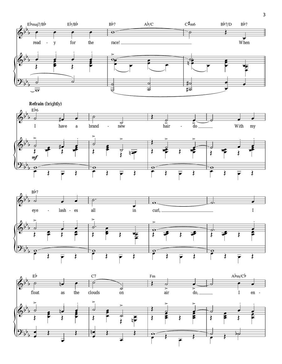 I Enjoy Being A Girl Piano, Vocal scores gallery preview page 3