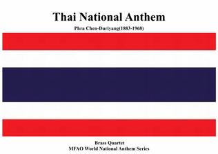 Thai National Anthem for Brass Quartet (MFAO World National Anthem Series)