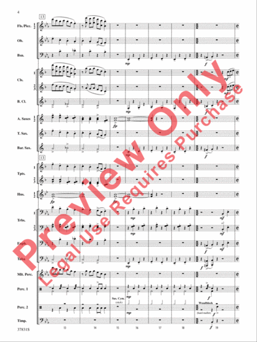 Saddle Up! Saddle Up! Concert Band scores gallery preview page 5