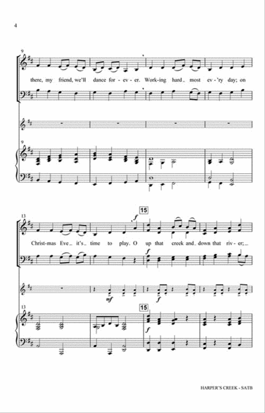 Harper's Creek 4-Part scores gallery preview page 3