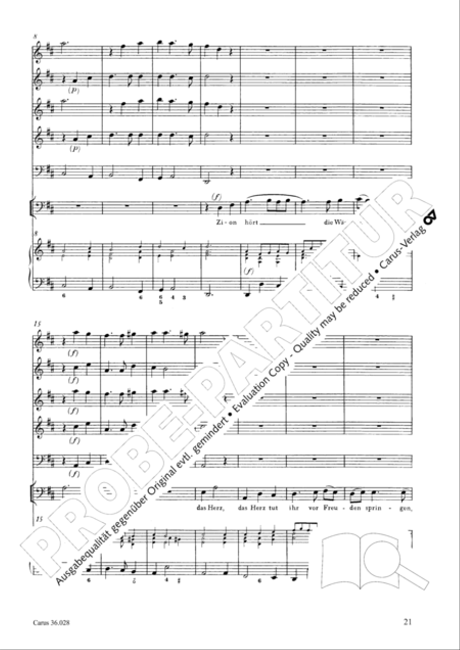 Wake, o wake and hear the voices 3-Part scores gallery preview page 21