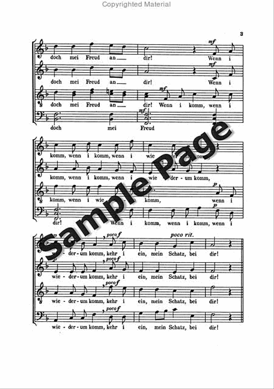 Muss I Denn Muss I Denn 4-Part scores gallery preview page 4