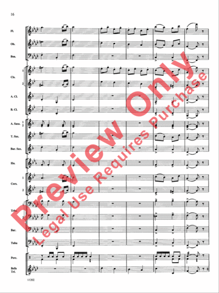 Hungarian Dance No. 5 Concert Band scores gallery preview page 17