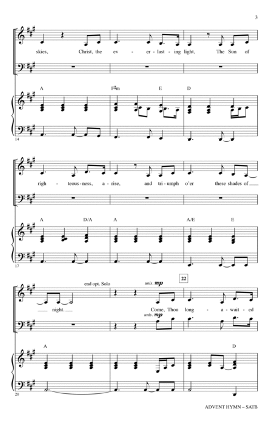 Advent Hymn 4-Part scores gallery preview page 2